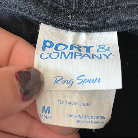 Port & Co Flat Earth Society short sleeve graphic tee ladies cut medium M - Picture 2 of 6